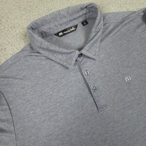 Travis Mathew Golf Polo Shirt Mens Medium Short Sleeve‎ Pima Cotton Blend Casual
